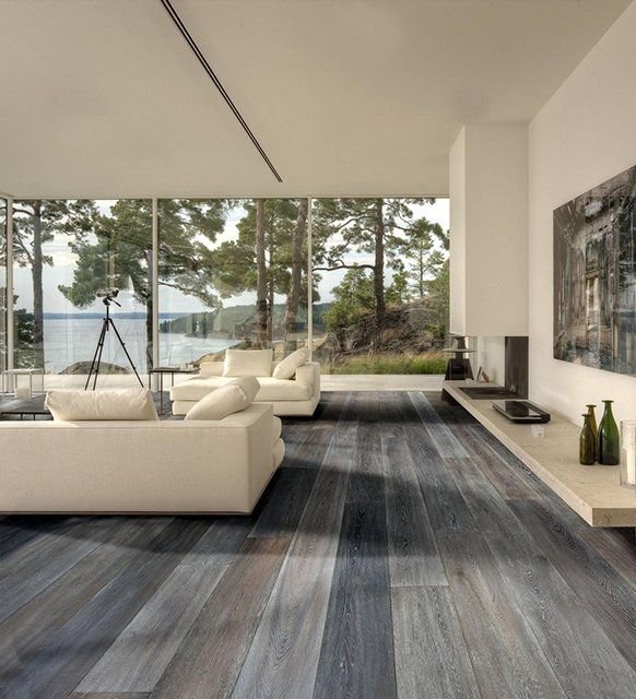 Refinished hardwood floor